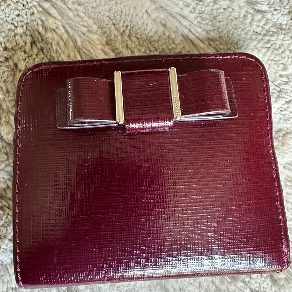 Coach Burgundy Small Wallet